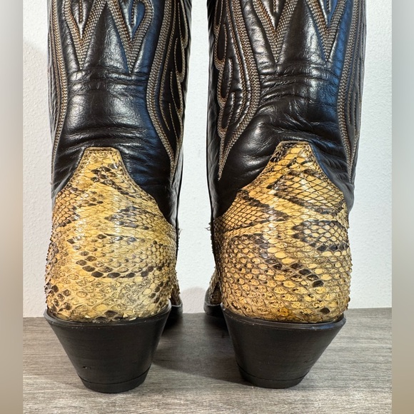 Tony Lama Gold Label Women’s Exotic Western Boots Size 6.5 A Snakeskin USA Made - Picture 11 of 16
